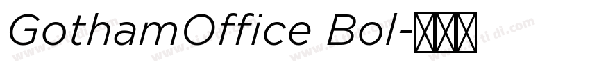 GothamOffice Bol字体转换